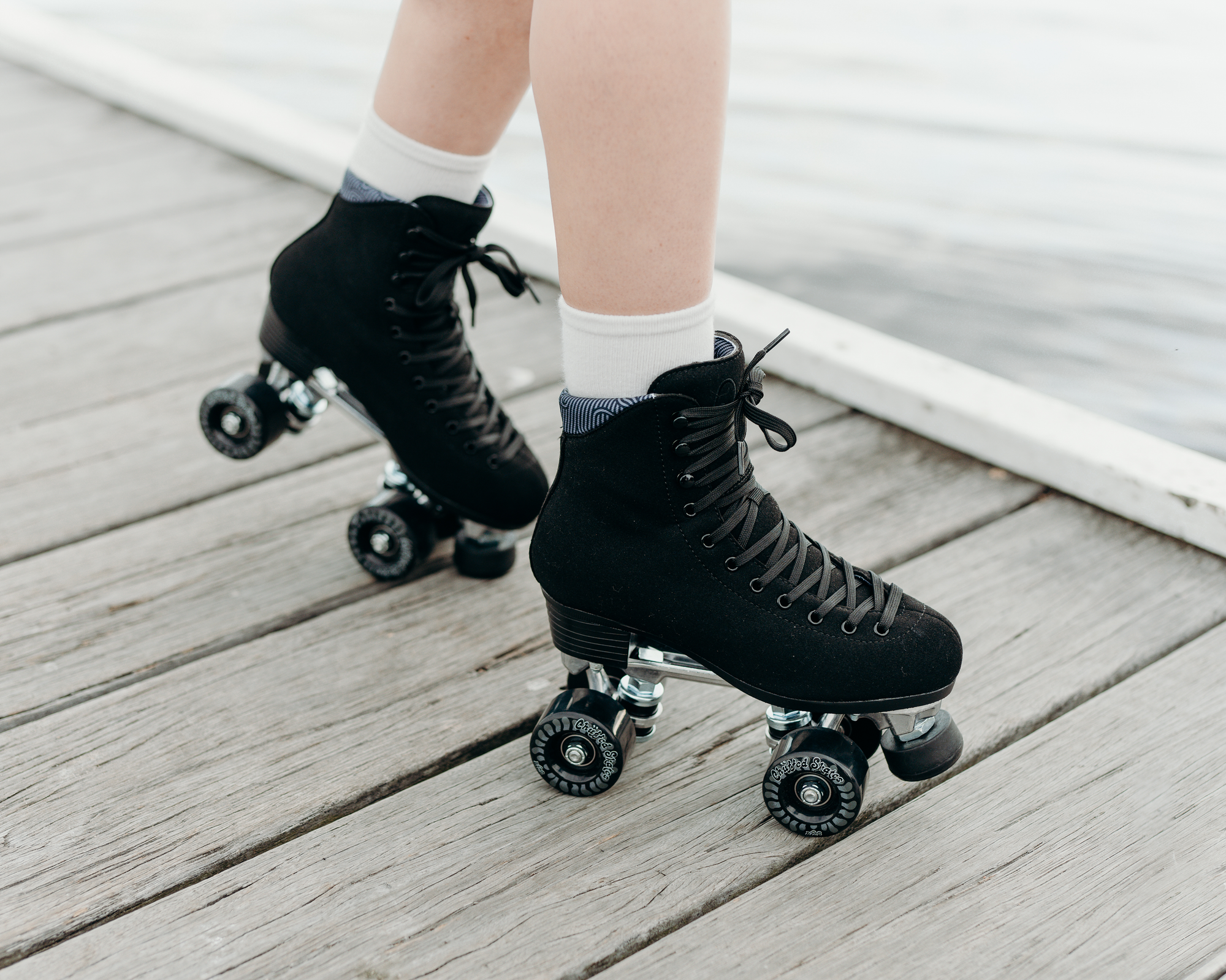 WANDERER Chuffed Skates - VEGAN BLACK